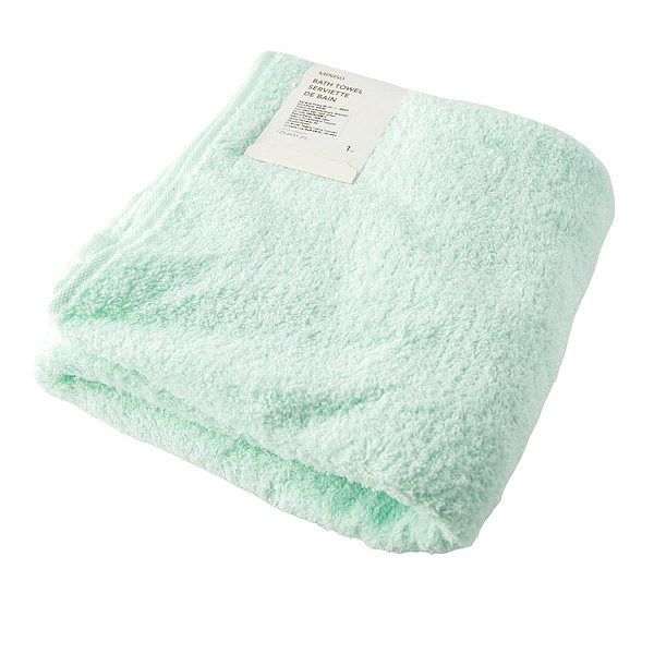 TOALHA DE BANHO DE ALGODÃO COR VERDE TAMANHO 130 X 65 CM.