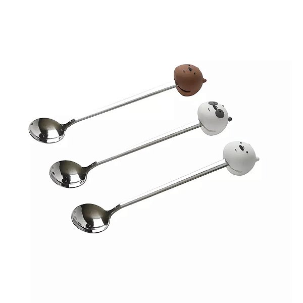 COLHER DE MESA COLEÇÃO URSO SEM CURSO TAMANHO 16 CM.