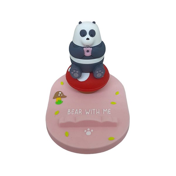 SUPORTE PARA CELULAR DE MESA URSO SEM CURSO PANDA  9 CM.