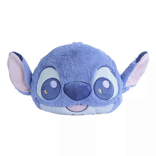 ALMOFADA FORMATO DE CABEÇA COLEÇÃO DISNEY STITCH 40 CM.