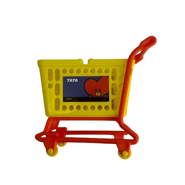 MINI CARRINHO DE SUPERMERCADO DECORATIVO MODELO BT21   TATA