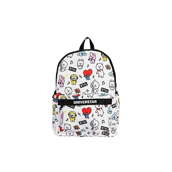 Mochila Escolar Personagens BT21 BTS k-pop Original Miniso