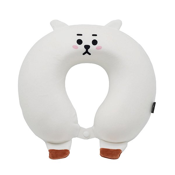 ALMOFADA DE PESCOÇO EM U MODELO BT21  RJ TAMANHO 30X28CM.