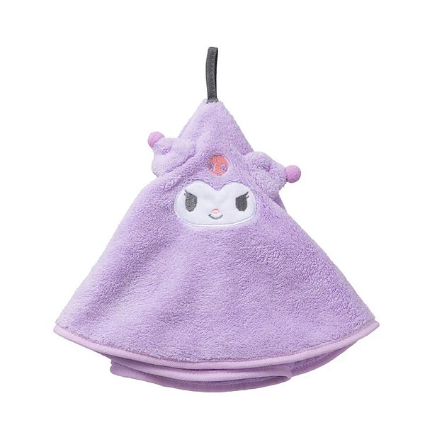 TOALHA DE MÃO MODELO SANRIO KUROMI 45 X 45 CM.
