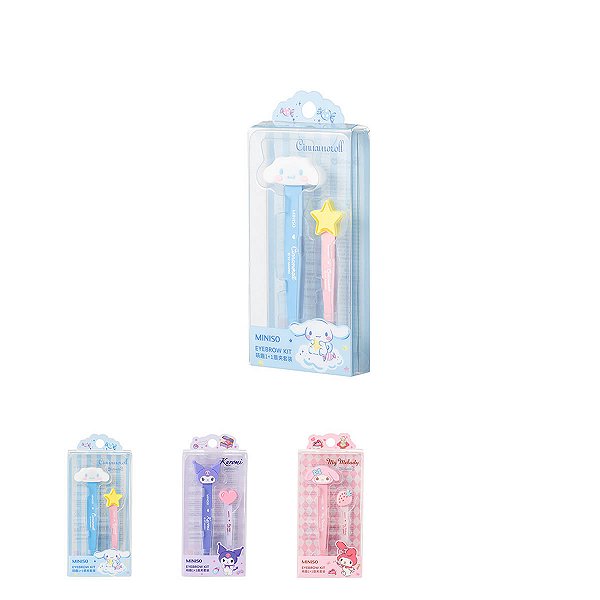 CONJUNTO DE PINÇAS PARA SOBRANCELHAS MODELO SANRIO 2 PÇS.