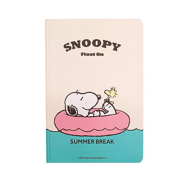 CADERNO DE CAPA DURA COLEÇÃO SNOOPY TRAVEL 64 FOLHAS