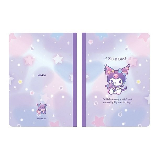 CADERNO BROCHURA MODELO SANRIO KUROMI 32 FOLHAS.