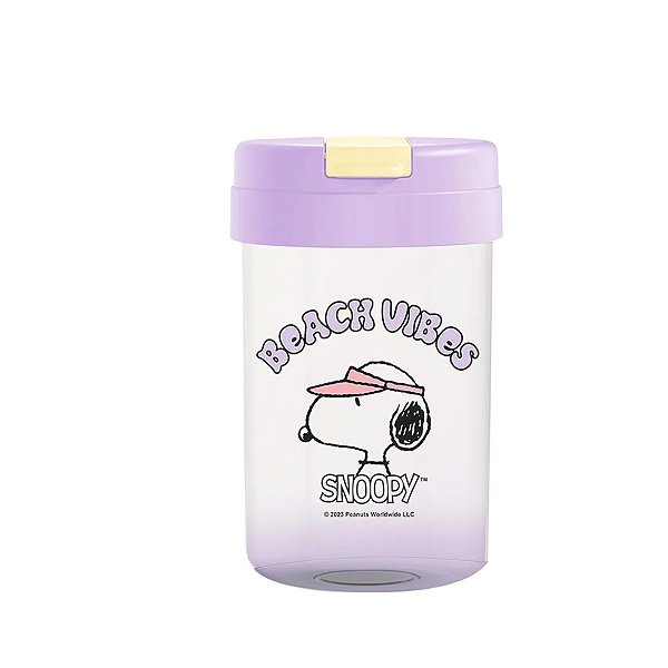 Garrafa Com Bico Retrátil Snoopy Beach Vibes Miniso