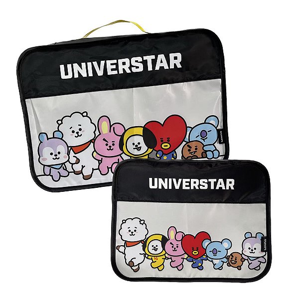 KIT ORGANIZADOR DE ROUPAS BT21 UNIVERSTAR COM 2 PEÇAS.