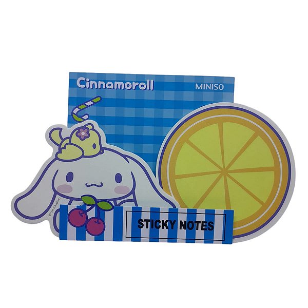 BLOCO DE NOTAS ADESIVO SANRIO CINNAMOROLL  20 FOLHAS 2 PÇS.