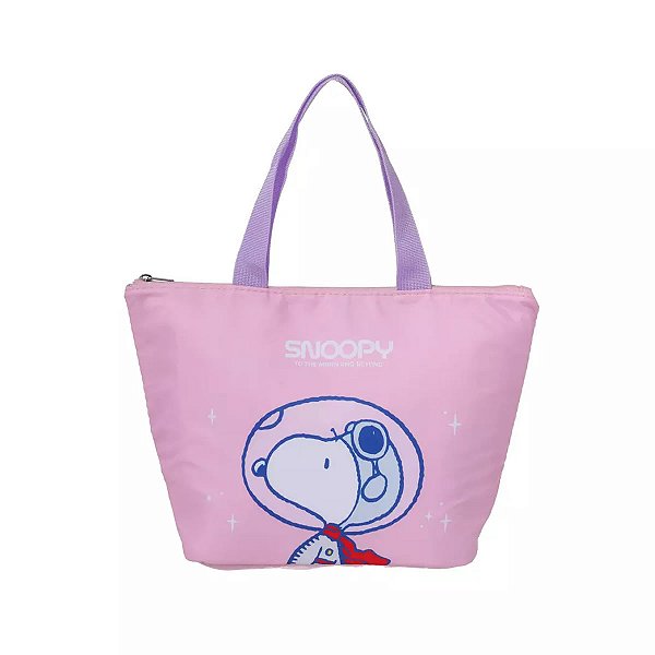BOLSA TÉRMICA TRAPÉZIO SNOOPY EXPLORADOR ESPACIAL 32 CM.