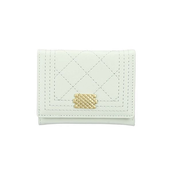 CARTEIRA COM PORTA CARTÃO COM FERRAGEM VERDE CLARO 11 CM.