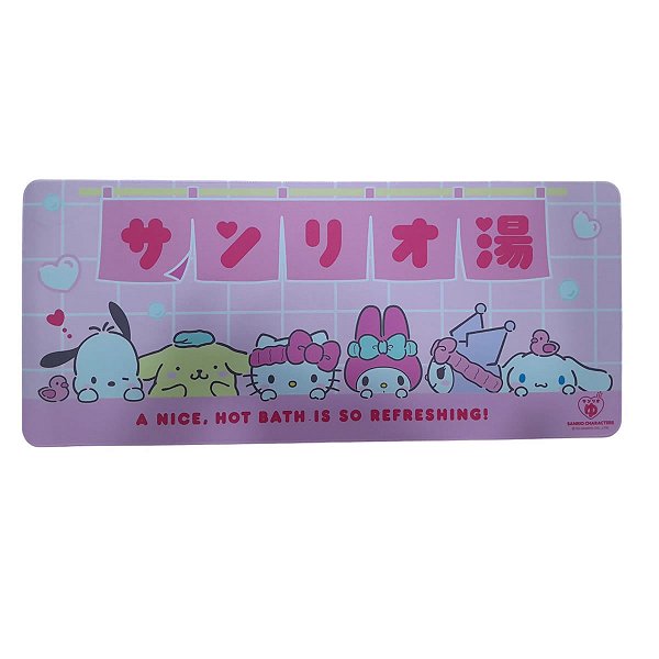 MOUSE PAD RETANGULAR COLEÇÃO SANRIO HELLO KITTY E SEUS AMIGOS 70 X 30 CM.