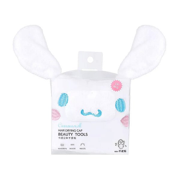TOUCA PARA SECAGEM DE CABELO COLEÇÃO SANRIO CINNAMOROLL 60 X 24 CM.