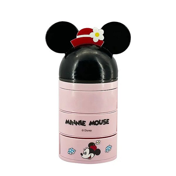 ORGANIZADOR COM 3 CAMADAS COLEÇÃO DISNEY MINNIE 18 X 8 CM.