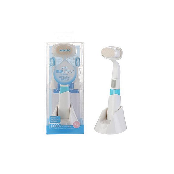ESCOVA PARA LIMPEZA FACIAL ELETRICA COM ESCOVAS DE DENTES MINISO