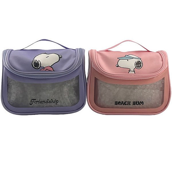 Bolsa Necessaire Estojo Miniso Snoopy Organizador Maquiagem