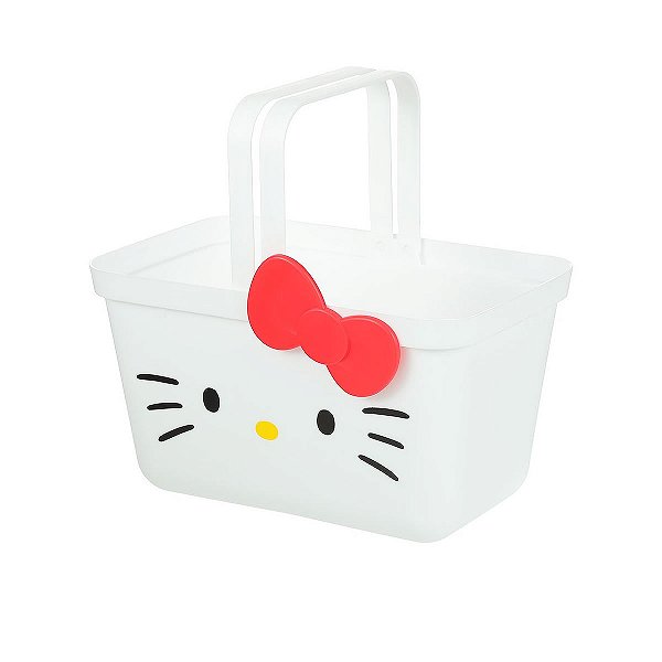 CESTA DE MÃO SANRIO HELLO KITTY MINISO TAMANHO 24X16X14CM