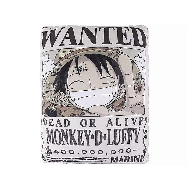 ALMOFADA QUADRADA COLEÇÃO ONE PIECE LUFFY MINISO 40 CM