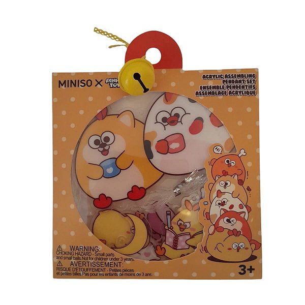 CONJUNTO DE PINGENTES DE MONTAGEM DUNDUN EM ACRÍLICO MINISO