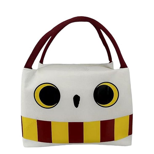 BOLSA TÉRMICA CORUJA HEDWIG HARRY POTTER MINISO 27X16X19CM.