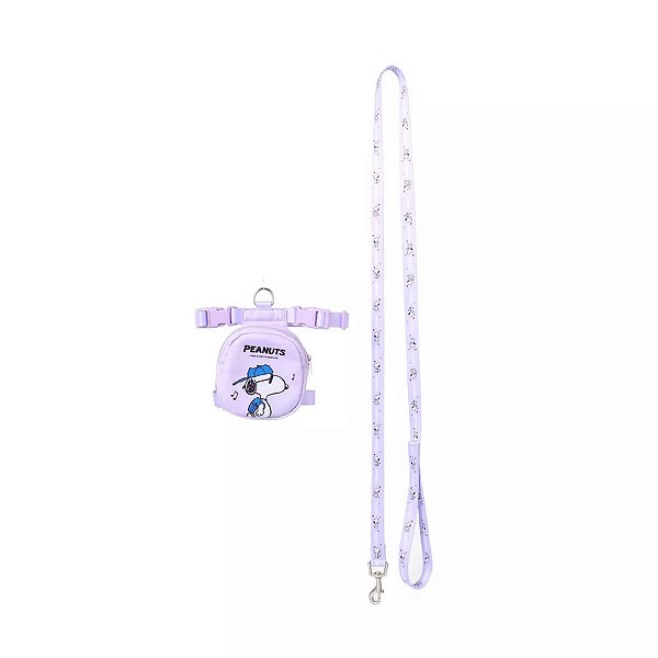 COLEIRA PEITORAL PARA PETS COM BOLSINHA DO SNOOPY MINISO 20 X 20 X 6 CM.