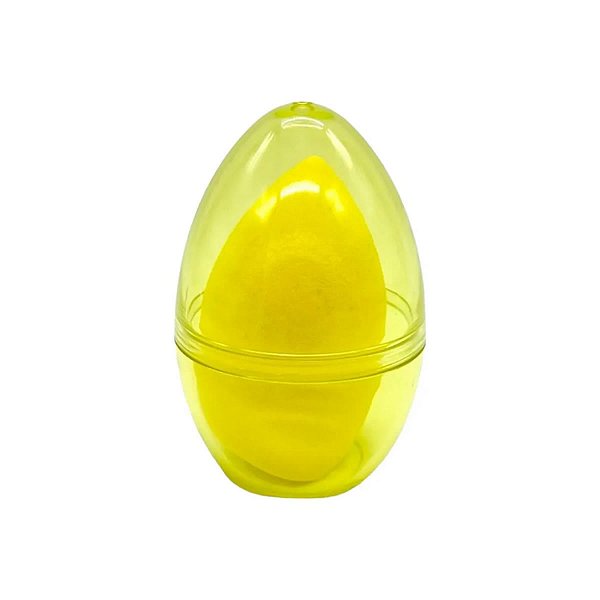 ESPONJA DE MAQUIAGEM COM ESTOJO DE VIAGEM AMARELO MINISO