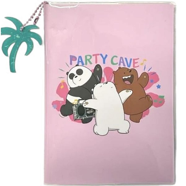 CADERNO URSO SEM CURSO PARTY CAVE MINISO 80 FOLHAS.