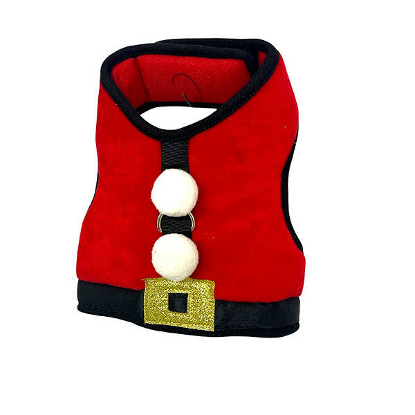 Roupa de Natal Papai Noel para Cães e Gatos com Velcro