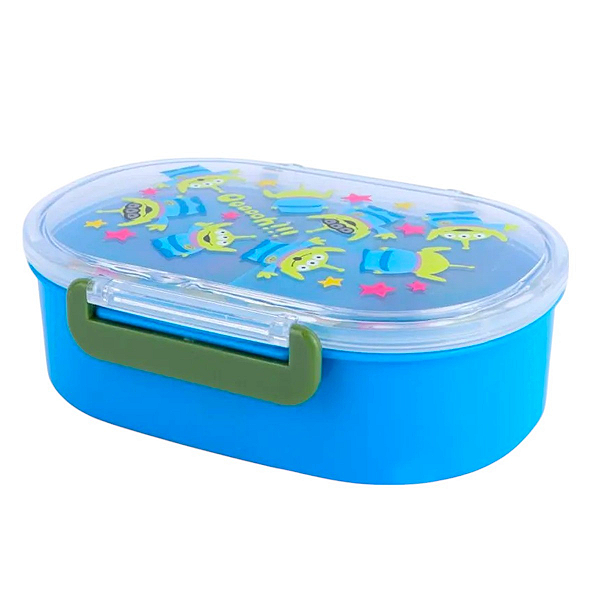 BENTO BOX COM TRAVAS LATERAIS MODELO ALIENS 650ML.