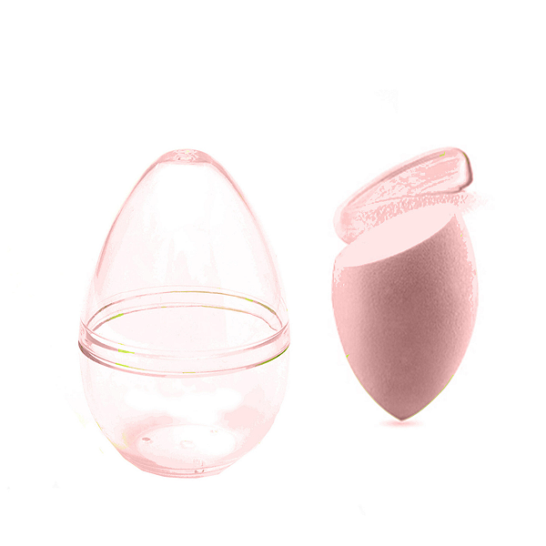 Kit Esponja Maquiagem Rosa com Case Miniso