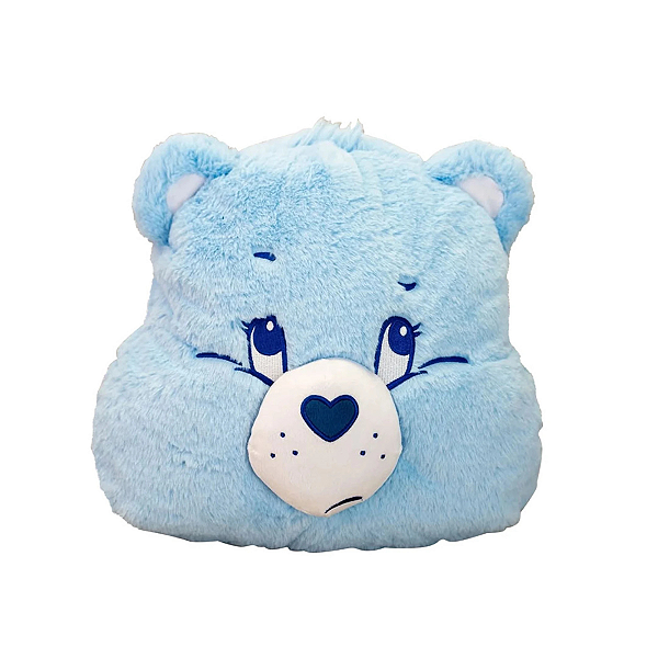 Almofada Pelúcia Ursinhos Carinhosos Azul Zangado Miniso