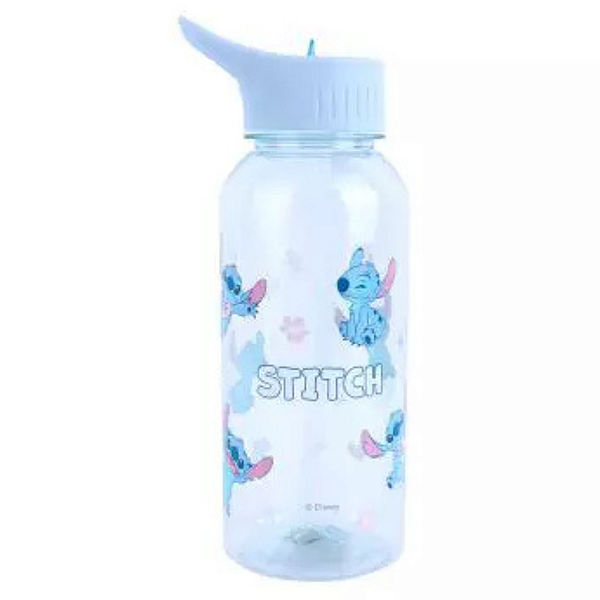 Garrafa Disney Stitch com Popote e Alça Miniso