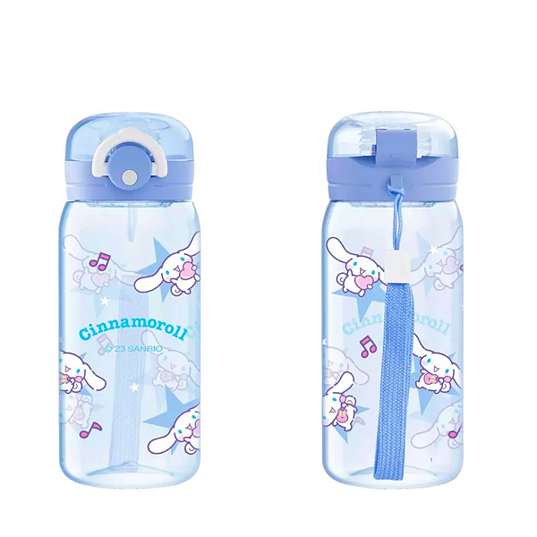 Garrafa Cinnamoroll com infusor e Alça Sanrio Miniso