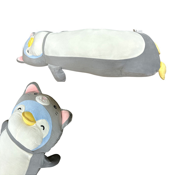 TRAVESSEIRO DE CORPO PELUCIA PINGUIN SUPER MACIO MINISO