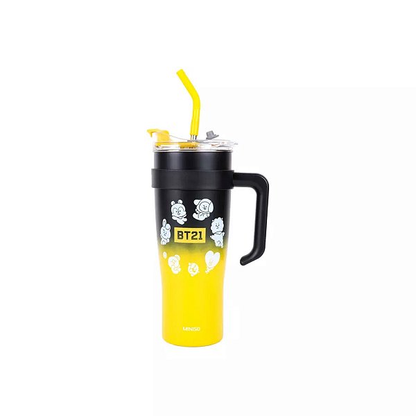 COPO RESISTENTE GRANDE TERMICO BT21 BPA FREE ORIGINAL MINISO