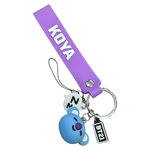 Pingente BT21 Koya Miniso Para Celular Bolsa Chave