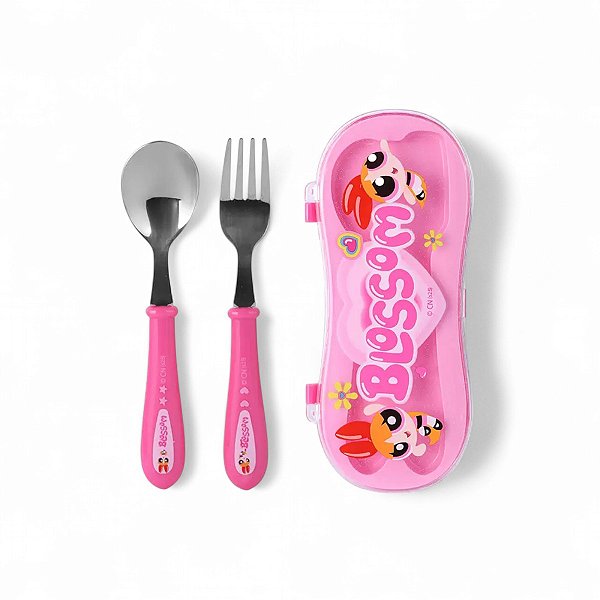 Talheres Estojo Meninas Superpoderosas Florzinha Miniso
