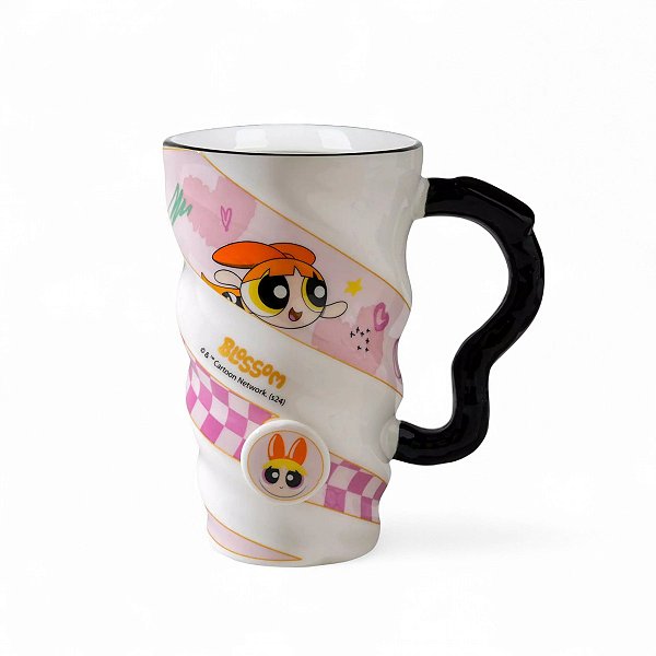 Caneca Cerâmica Florzinha Meninas Superpoderosas Miniso