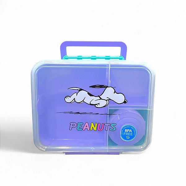 Lancheira Fofa Bento Box BPA Free Snoopy Original Miniso