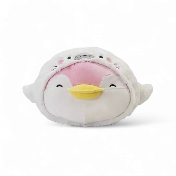 Pelúcia Almofada Travesseiro Fofo Pinguim Oceano Miniso