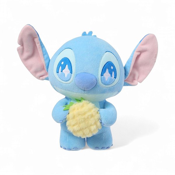 Pelúcia Fofa Stitch Com Abacaxi Disney Miniso Original