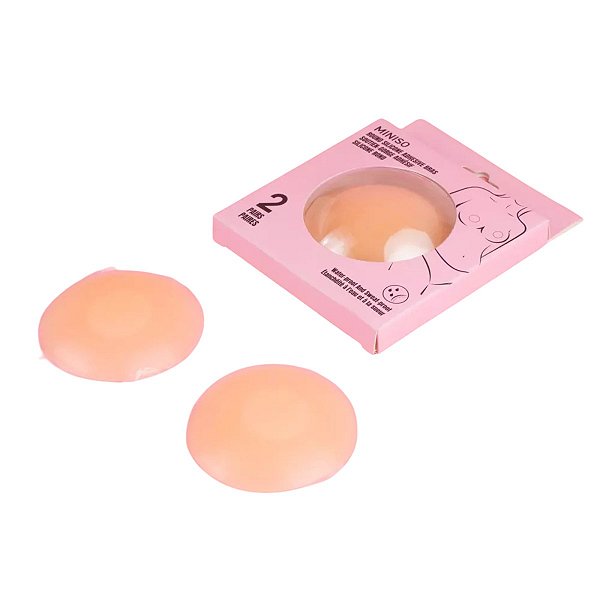 Protetor de Seios Adesivo Silicone Reutilizável Miniso