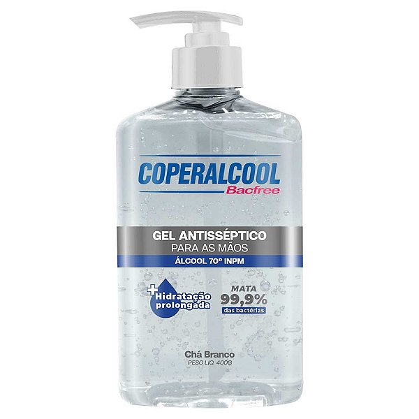 Gel Antisseptico Para As Mãos Coperalcool Bacfree 400gr
