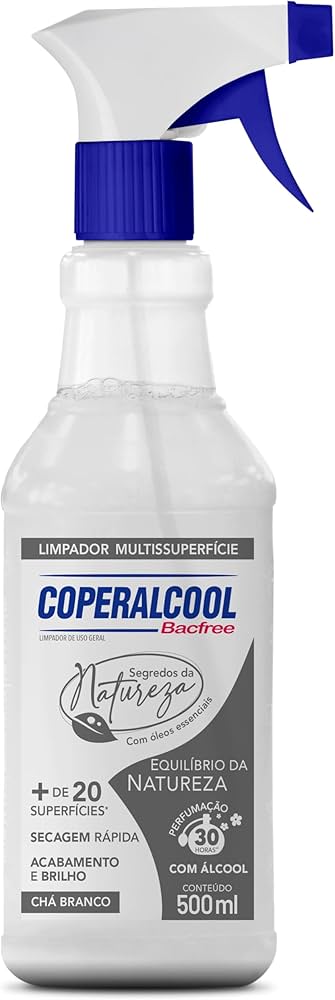 Limpador Coperalcool Bacfree Segredos Da Natureza 500ml
