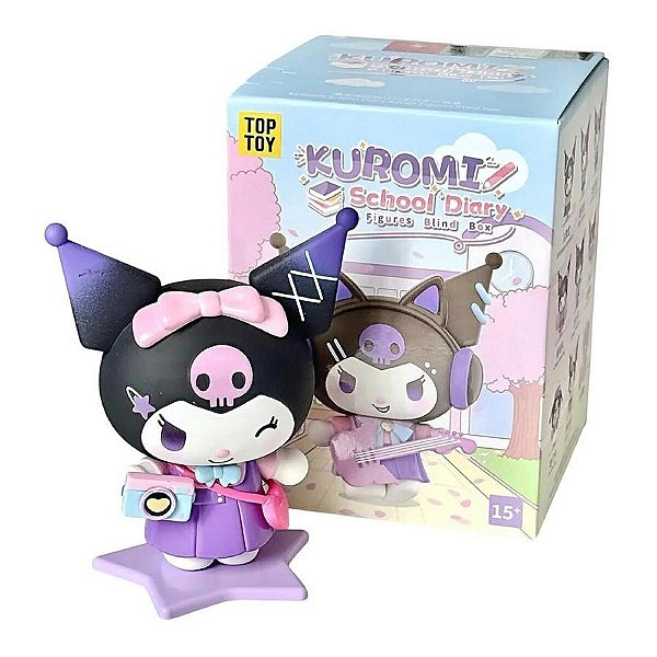 Bonecos Kuromi Sanrio Coleção Diario Escolar Top Toy