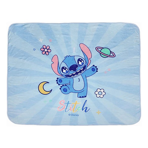 Cobertor Naninha Infantil Disney 127x152 Cm Miniso Stitch