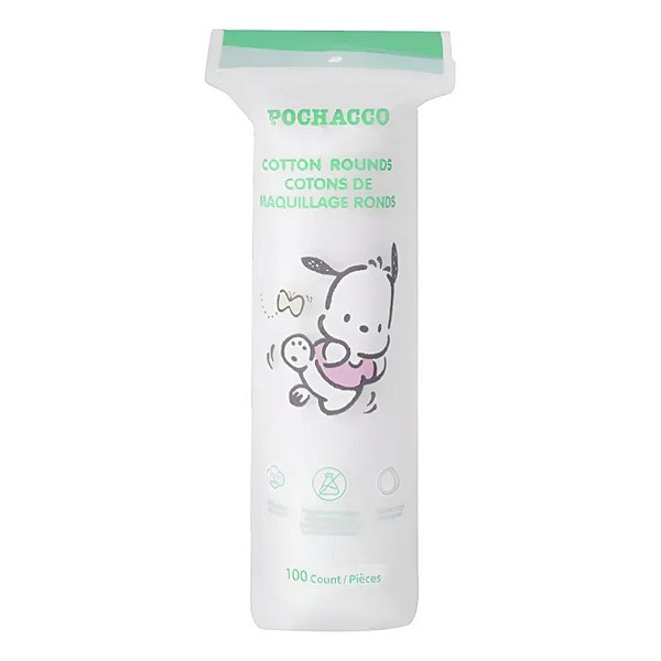 Discos De Algodão Hidrófilo Redondos Pochacco Miniso 100 Unidades