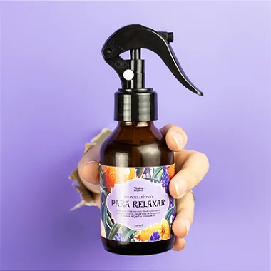 Spray Terapêutico Para Relaxar Com Óleos Essenciais 120ml Grande (Preço sugerido R$58)
