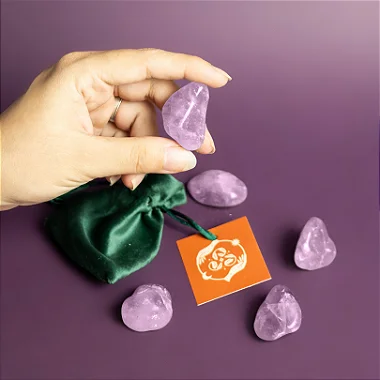 Ametista Pedra Rolada (Cristal da Conexão Espiritual, Calma e Sono) (Preço Sugerido de Venda: 8,50)